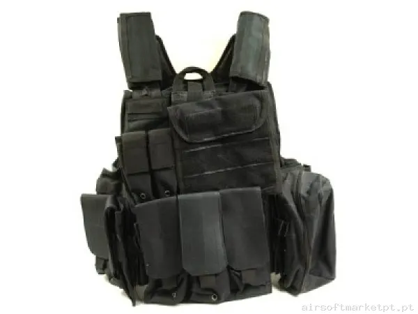 Colete CIRAS Preto — Vestuário (Fardas) — Airsoft Market PT