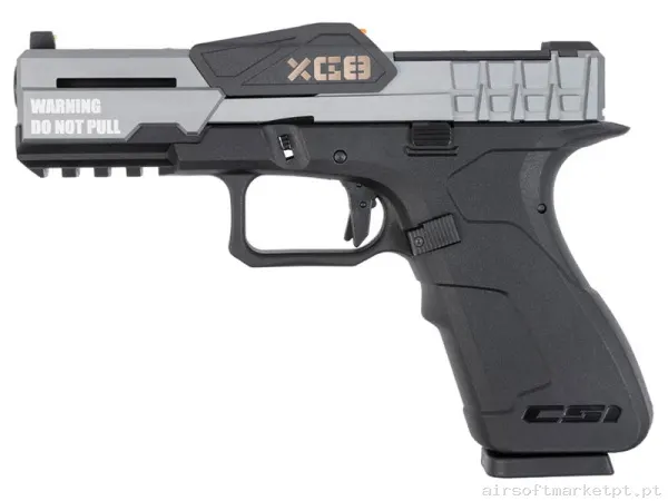 Réplica GBB Pistola G17 Poseidon Xg8-Mg negra/Gris — Pistolas — Airsoft Market PT