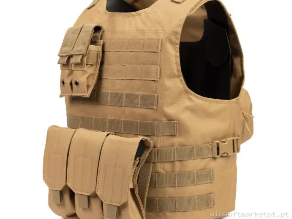 CHALECO SIXMM FSBE TAN — Coletes & Rigs — Airsoft Market PT