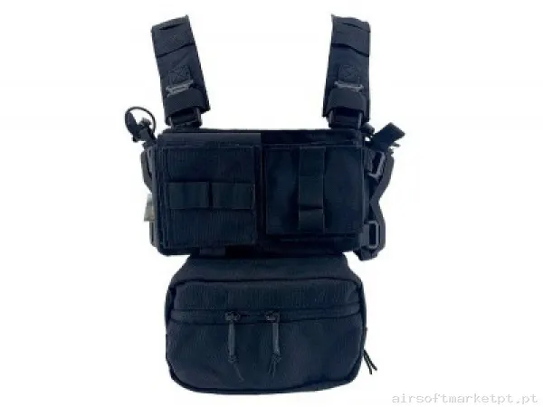 Mini Colete MPC Conquer Preto — Vestuário (Fardas) — Airsoft Market PT