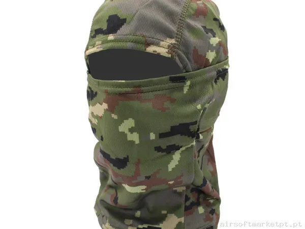 Balaclava Corso Pixelado Boscoso — Proteção Ocular & Facial — Airsoft Market PT
