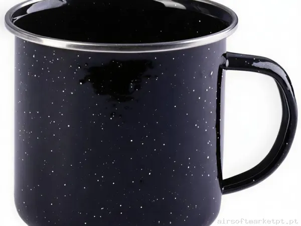 Taza Mil-Tec Western Enamelled 680ml negra — Outros — Airsoft Market PT