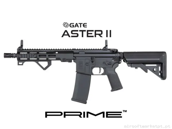 RÉPLICA AEG SA-P23 PRIME ASTER II MOTOR BRUSHLESS SPECNA ARMS NEGRA — Rifles de Assalto (AR/M4/AK) — Airsoft Market PT