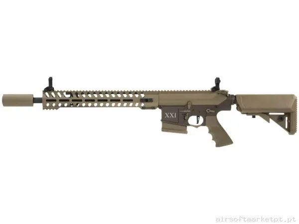 Réplica airsoft AEG DMR Secutor Rapax Xxi M.10 tan — Rifles de Assalto (AR/M4/AK) — Airsoft Market PT