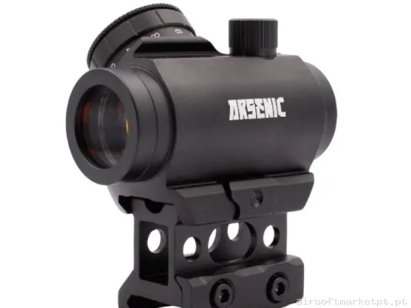 Visor Red Dot T1 Arsenic Argon ASM1K negro — Miras & Ópticas — Airsoft Market PT