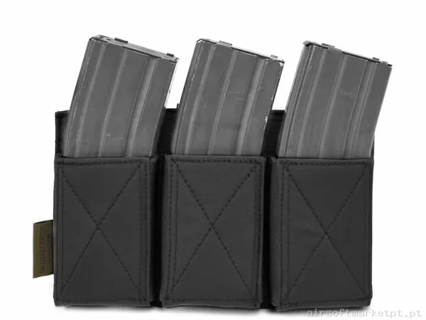 Pouch Magazine Pouch Triple M4/Ak Warrior Assault Elástico negro — Coletes & Rigs — Airsoft Market PT
