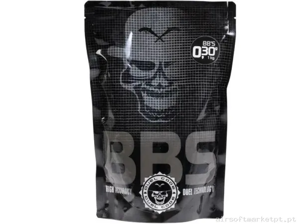 BOLAS DUEL CODE 0,30 G BLANCAS 1KG NO BIO — Munição (BBs) — Airsoft Market PT