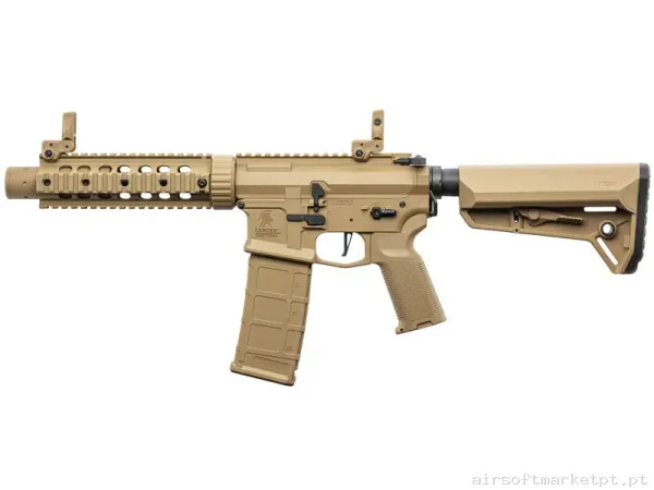 Réplica airsoft AEG M4 Lancer Tactical LT-15 Gen.2 PDW-S Nsr tan — Rifles de Assalto (AR/M4/AK) — Airsoft Market PT