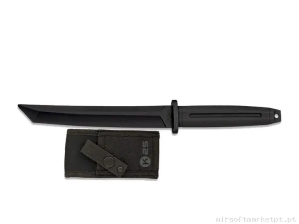 CUCHILLO ENTRENAMIENTO DE GOMA K25 TANTO NEGRO — Ferramentas — Airsoft Market PT