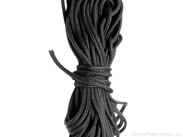 Corda Multiusos Mil-Tec Utility Cord 15m preta — Acessórios & Componentes — Airsoft Market PT