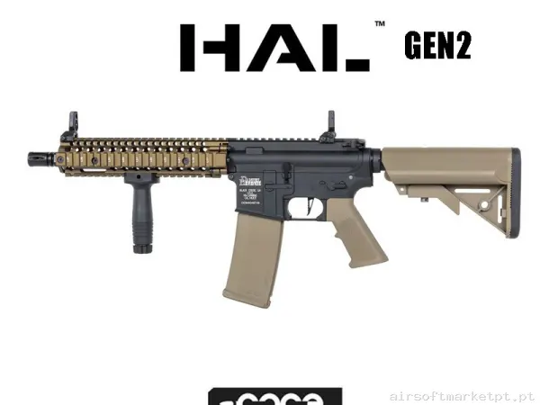 Réplica Sa-C19 Daniel Defense Core Gen2 Hal Etu Specna Arms Tan-Negra — Rifles de Assalto (AR/M4/AK) — Airsoft Market PT