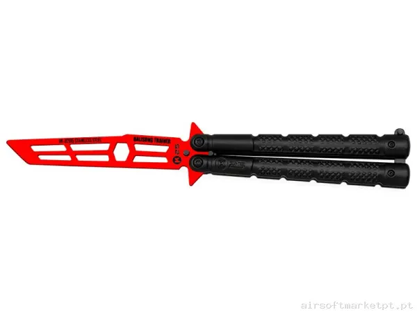 Faca Borboleta Treinamento K25 02195 Red Coated 10.5cm — Ferramentas — Airsoft Market PT