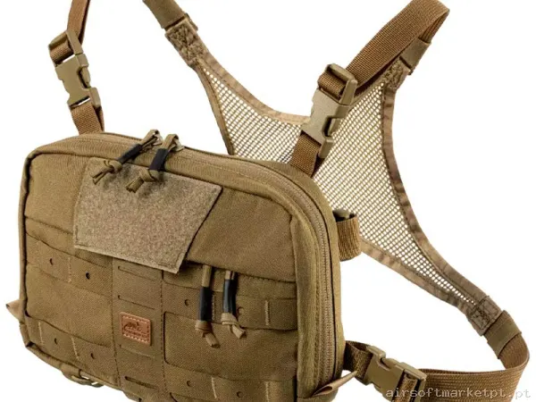 Colete Chest Rig Helikon-Tex Chest Pack Numbat Pequeno coyote — Coletes & Rigs — Airsoft Market PT