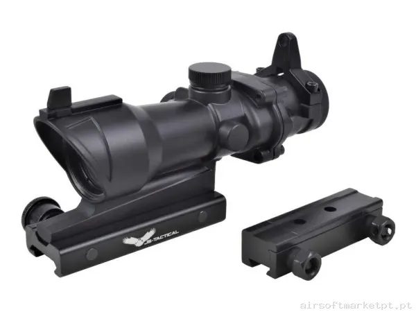 Mira Acog 4x32 Js Tactical Compact Scope JS-432B negra — Miras & Ópticas — Airsoft Market PT