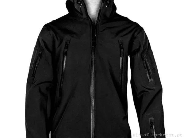 Jaqueta Softshell Oem Shark Skin preto — Vestuário (Fardas) — Airsoft Market PT