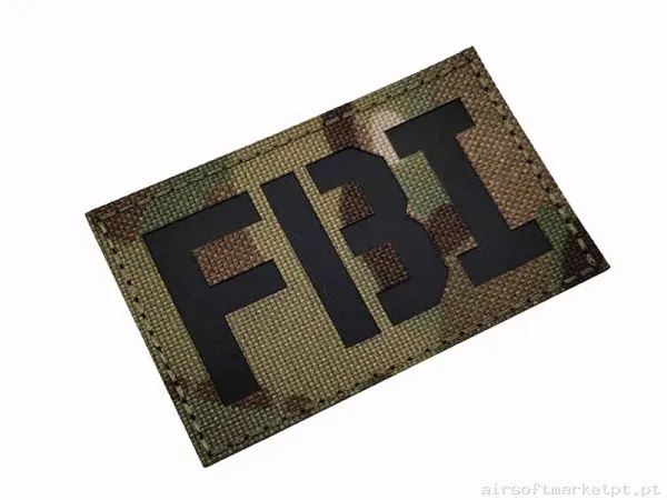 PARCHE DE TELA FBI MULTICAM — Patches & Decoração — Airsoft Market PT