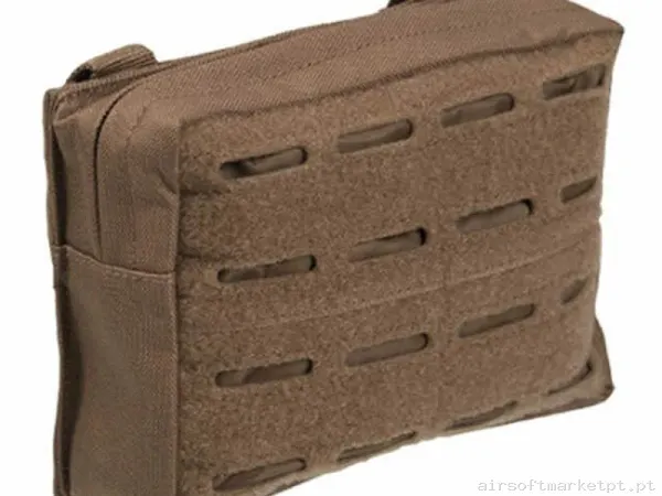 BOLSA MULTIUSOS MIL-TEC PEQUENA LASER CUT C/MOLLE FRONTAL COYOTE — Coletes & Rigs — Airsoft Market PT
