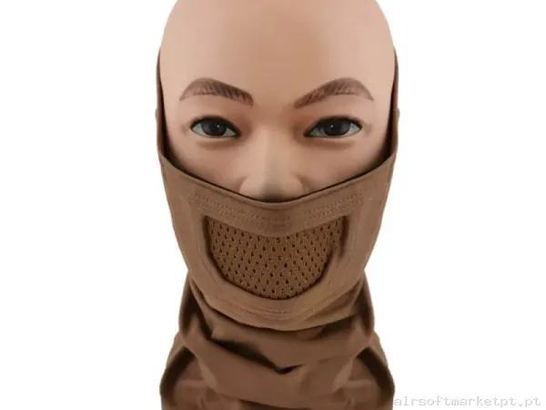 Máscara Proteção Balaclava Cygnus Armory Face Warrior Plus coyote — Proteção Ocular & Facial — Airsoft Market PT