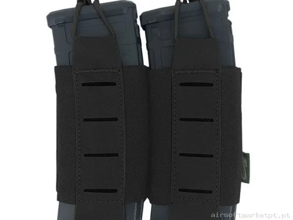Pouch Magazine Pouch Doble M4 Conquer Tegris negro — Coletes & Rigs — Airsoft Market PT