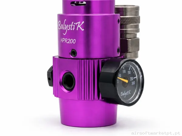 Regulador HPA Balystik Hpr200 Us 0-200 Psi Roxo Ametista — HPA & Linhas — Airsoft Market PT