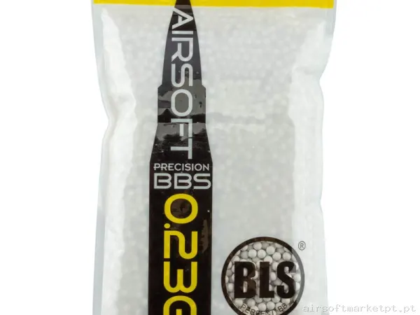 BBs 0.23g Bls Precisão 1kg Brancas — Munição (BBs) — Airsoft Market PT