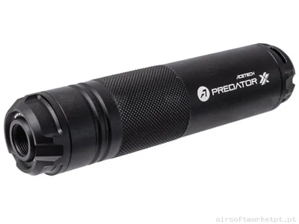 Silenciador Externo Trazador Acetech Predator Xx Blaster Ms preto — Acessórios & Componentes — Airsoft Market PT