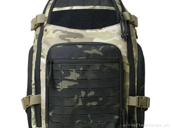 Mochila Tática MOLLE Corte Laser Sixmm Dg Backpack 40l Estilo multicam/Multicam Black — Sacos & Mochilas — Airsoft Market PT