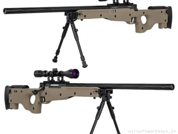 Sniper L96 Specna Arms Sa-S11 Tan Con Visor + Bipode — Snipers — Airsoft Market PT