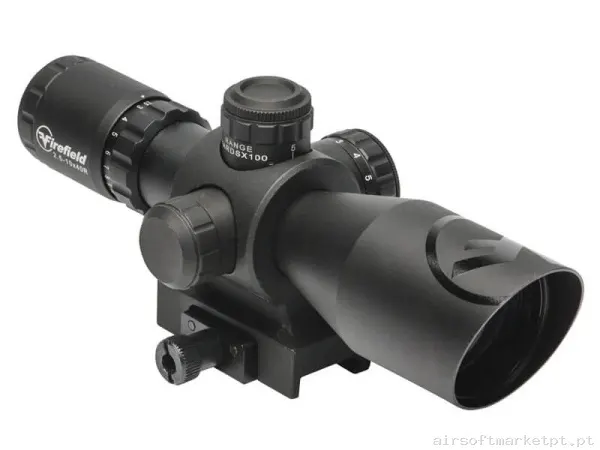Mira telescópica 2.5-10X40 Firefield Barrage preto (Ponto vermelho) — Miras & Ópticas — Airsoft Market PT