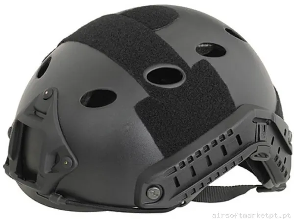 Capacete Fast Emerson Pj Premium Ajuste Rápido preto — Capacetes — Airsoft Market PT
