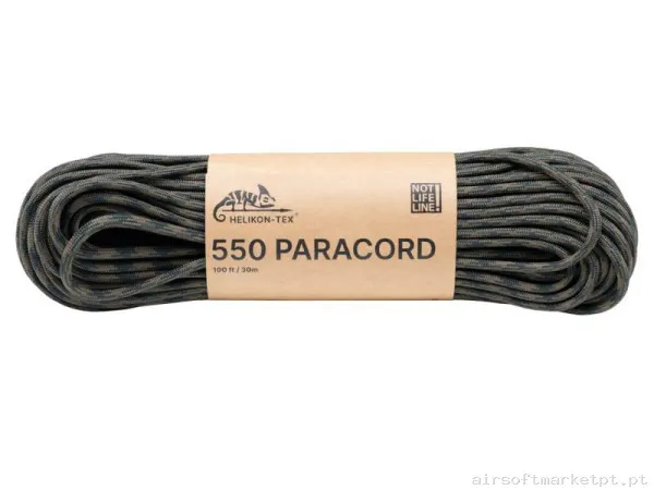 Corda Multiusos Helikon-Tex Paracord 550 100ft Woodland — Acessórios & Componentes — Airsoft Market PT