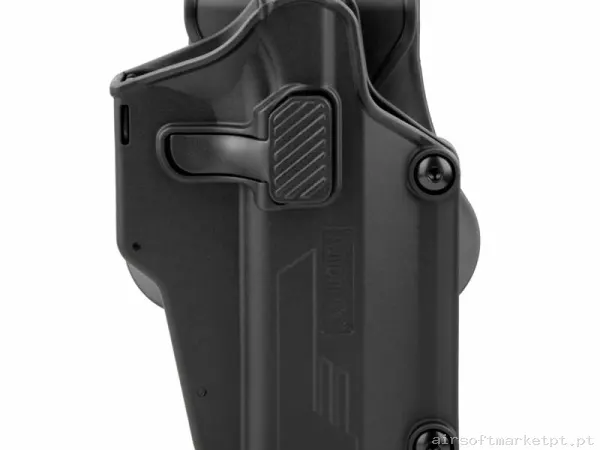 Pistolera Rígida Universal Amomax Am-Uh preta — Coletes & Rigs — Airsoft Market PT