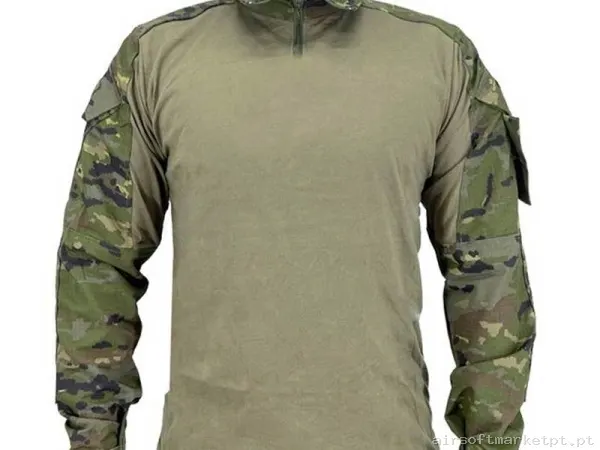 Camiseta Combate Conquer Dlx Shirt Pixelado Boscoso — Vestuário (Fardas) — Airsoft Market PT