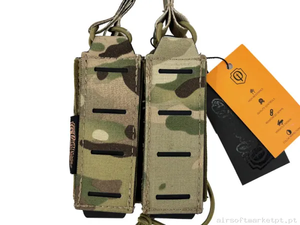 Pouch Cargador De Pistola Doble Conquer Multicam — Coletes & Rigs — Airsoft Market PT