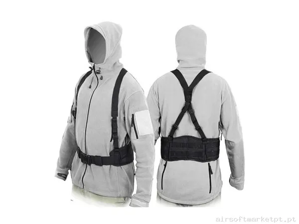 Cinturón Molle Táctico - Negro — Gear Táctico — Airsoft Market PT
