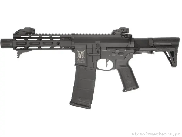 Réplica AEG M4 Delta Armory Bravo DA-B18-EGL Talos 3 PDW Eagle preta — Rifles de Assalto (AR/M4/AK) — Airsoft Market PT
