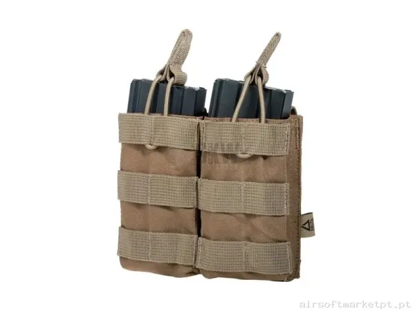 Pouch M4 Molle Doble Delta Tactics - Tan — Coletes & Rigs — Airsoft Market PT