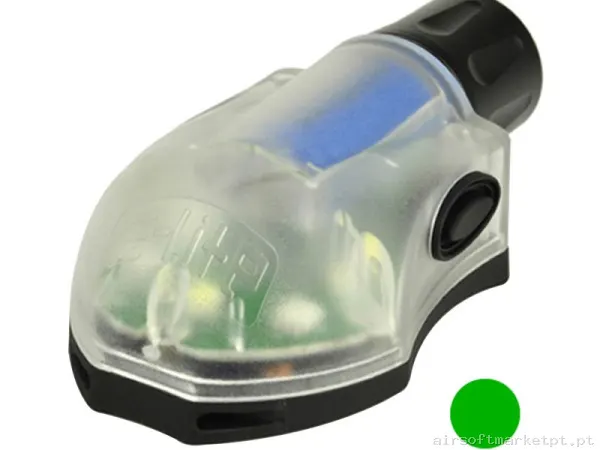Luz Tática Manta Strobe Element e-Lite verde Base preta — Lanternas & Lasers — Airsoft Market PT