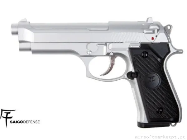 Beretta 92 Saigo Prata — Pistolas — Airsoft Market PT