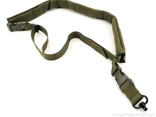 Correia Tática 1 Ponto Extração Rápida 2 Pontos Conquer QD verde od — Gear Táctico — Airsoft Market PT