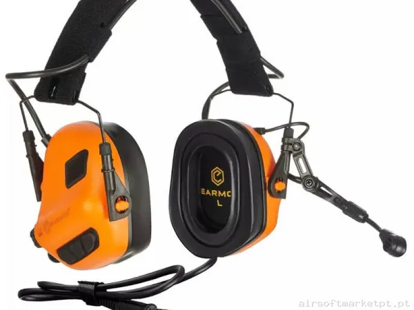 Comunicações Auricular Earmor M32 Plus Mod4 Laranja — Rádios & Comunicação — Airsoft Market PT