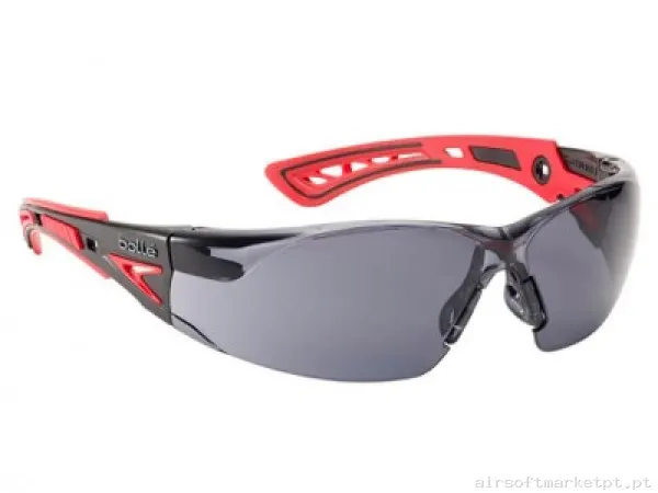 Bollé Rush+ Patilla: Roja - Lente: Ahumada — Proteção Ocular & Facial — Airsoft Market PT