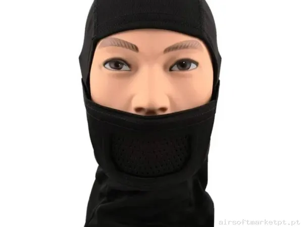 Máscara Proteção Balaclava Cygnus Armory Fullface Warrior Gen.2 negra — Proteção Ocular & Facial — Airsoft Market PT