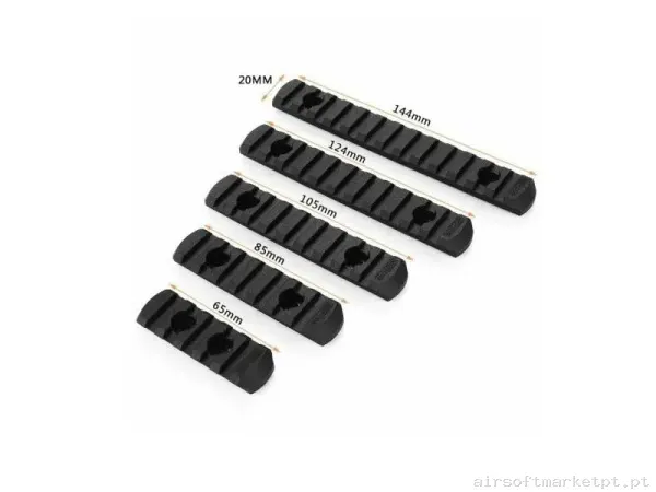 Set Railes ABS Compatible con M-lok - Raccoon — Peças Internas (AEG) — Airsoft Market PT