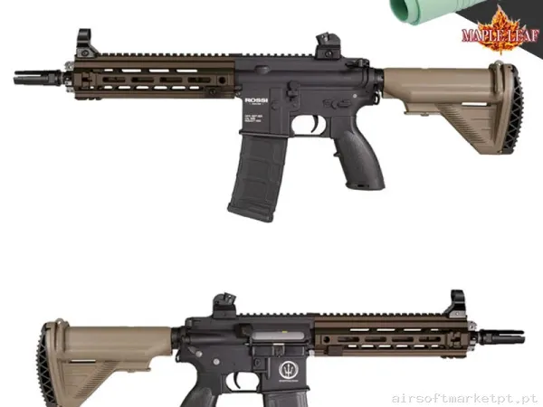 Réplica Rossi 416 Neptune 9" Devgru Negra/Tan - Maple Leaf Upgrade - Gatillo Electrónico — Rifles de Assalto (AR/M4/AK) — Airsoft Market PT