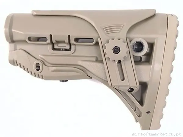 EXTERNO CORONHA SLEEK BUTTSTOCK OEM COM APOIO DE BUCHE TÁN — Acessórios & Componentes — Airsoft Market PT