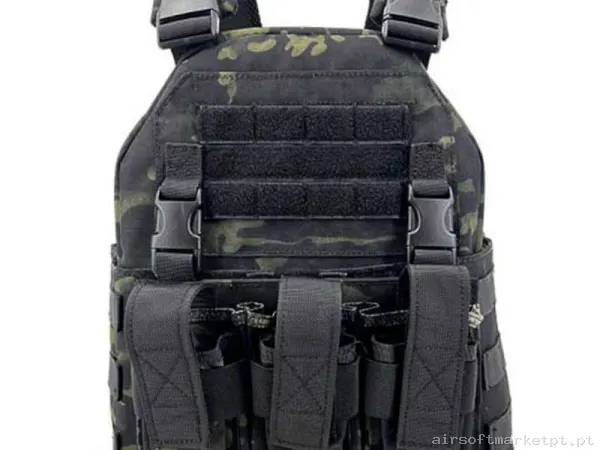 Colete Sixmm 036m Estilo multicam Black — Coletes & Rigs — Airsoft Market PT