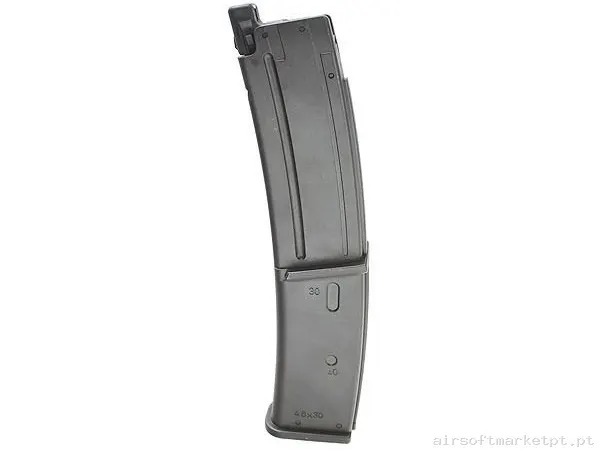 Magazine Réplica Lowcap Mp7 GBB Tokyo Marui Metálico 40 Bbs negro — Carregadores / Magazines — Airsoft Market PT
