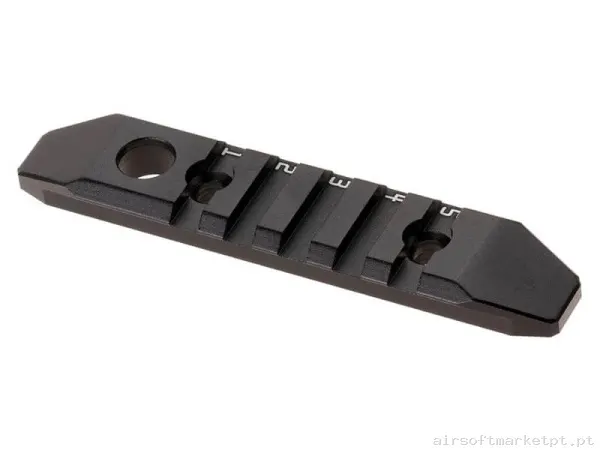 Externo Rail Keymod/M-Lok Wadsn 5 Slot negro — Acessórios & Componentes — Airsoft Market PT