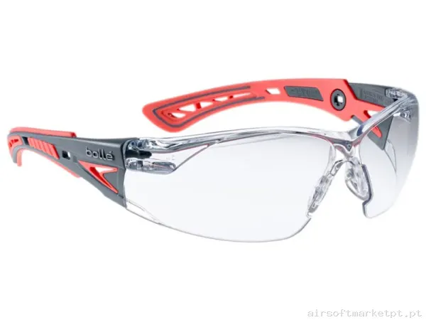 Óculos Bolle Rush+ Small Transparentes vermelhos — Proteção Ocular & Facial — Airsoft Market PT
